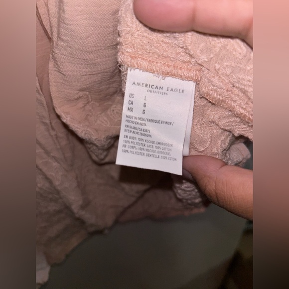 Used: Women’s Large American Eagle Peplum Mid-Sleeve Top (Large) - Picture 5 of 8